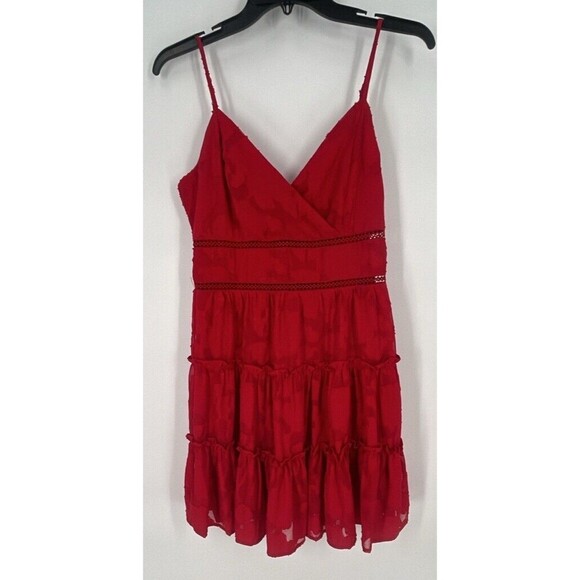 Women’s Altar’d State Dress    sleeveless V-Neck Cocktail Dress Red‎  Sz M - Picture 1 of 6